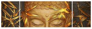 Obraz - Złoty Budda (170x50 cm)