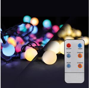 Brilagi Brilagi - LED RGBW Zewnętrzny łańcuch bożonarodzeniowy 200xLED/8 funkcji 25m IP44 + pilot BG0378