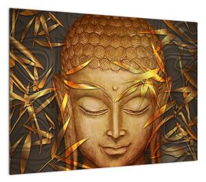 Obraz - Złoty Budda (70x50 cm)