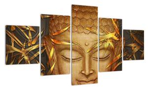 Obraz - Złoty Budda (125x70 cm)