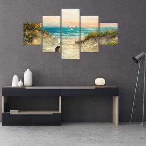 Obraz - Piaszczysta plaża (125x70 cm)