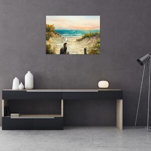 Obraz - Piaszczysta plaża (70x50 cm)