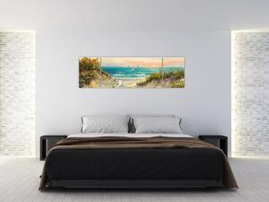 Obraz - Piaszczysta plaża (170x50 cm)