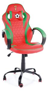 Fotel dla dziecka PORTUGAL czerwony/zielony