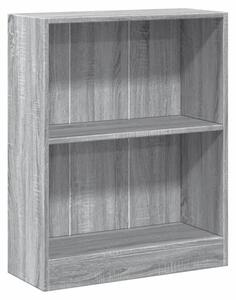 Szafka na książki, szary dąb sonoma, 60x24x76 cm