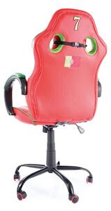 Fotel dla dziecka PORTUGAL czerwony/zielony