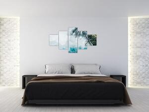 Obraz palmy nad morzem (125x70 cm)