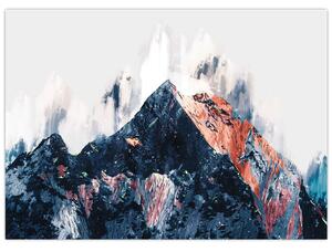 Obraz - Abstrakcyjna góra (70x50 cm)