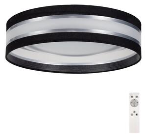 Belis LED Ściemniany plafon SMART CORAL LED/24W/230V czarny/srebrny + pilot BE0519
