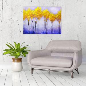 Obraz żółtych drzew (70x50 cm)