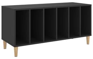 Szafka na pÅyty, czarna, 100x38x48 cm, materiaÅ drewnopochodny