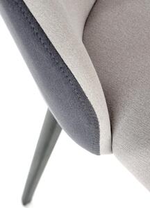 Krzesło tapicerowane K470 szare/ciemnoszare