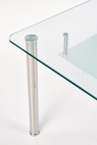Stół CRISTAL 150x90 transparentny/mleczny
