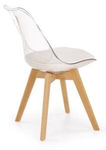 Krzesło K246 białe/transparentne
