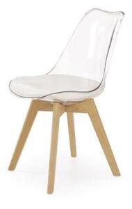 Krzesło K246 białe/transparentne