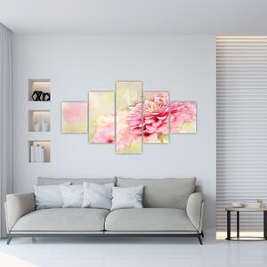Obraz - Różowy kwiat, akwarela (125x70 cm)