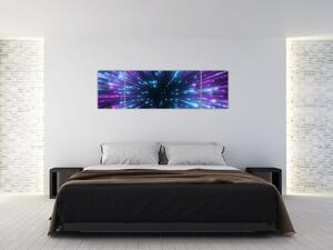 Obraz - Neonowa przestrzeń (170x50 cm)