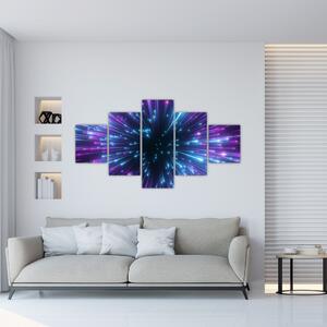 Obraz - Neonowa przestrzeń (125x70 cm)