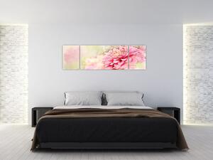 Obraz - Różowy kwiat, akwarela (170x50 cm)