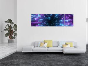 Obraz - Neonowa przestrzeń (170x50 cm)