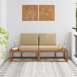 Meble ogrodowe z litego drewna akacjowego z poduszkami - nowoczesny design i wysoki komfort