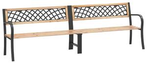 Podwójna ławka ogrodowa, 238 cm, drewno stroigły chińskiej
