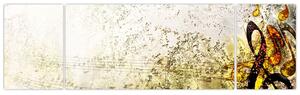 Obraz - Potęga muzyki (170x50 cm)