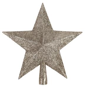 Czubek na choinkę gwiazda GLIMORA 22 cm, złoty