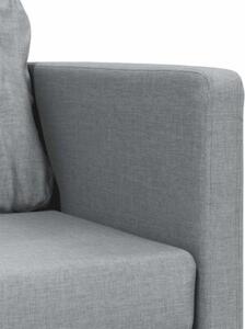 Sofa podÅogowa 2-w-1, jasnoszara, 112x174x55 cm, tkanina