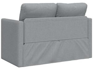 Sofa podÅogowa 2-w-1, jasnoszara, 112x174x55 cm, tkanina