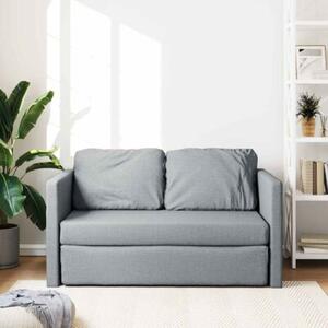 Sofa podÅogowa 2-w-1, jasnoszara, 112x174x55 cm, tkanina
