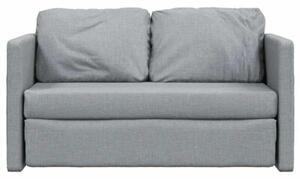 Sofa podÅogowa 2-w-1, jasnoszara, 112x174x55 cm, tkanina