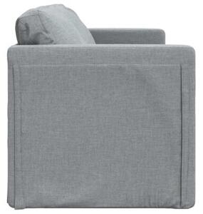 Sofa podÅogowa 2-w-1, jasnoszara, 112x174x55 cm, tkanina