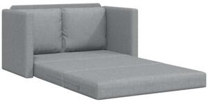 Sofa podÅogowa 2-w-1, jasnoszara, 112x174x55 cm, tkanina