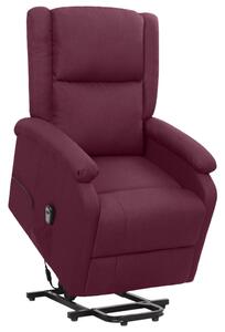 Fotel ułatwiający wstawanie, fioletowy, obity tkaniną