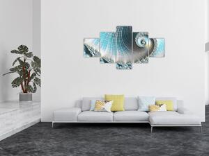 Obraz teksturowanej spirali (125x70 cm)