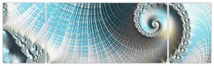 Obraz teksturowanej spirali (170x50 cm)