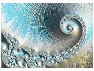 Obraz teksturowanej spirali (70x50 cm)