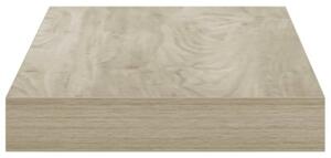 Półki ścienne, 2 szt., kolor dębowy, 40x23x3,8 cm, mdf