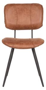 LABEL51 Krzesła stołowe Fos, 2 szt., 49x60x87 cm, kolor koniakowy