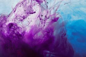 Tapeta magiczna fioletowo-niebieska abstrakcja