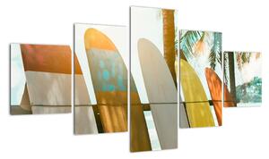 Obraz - Deski surfingowe (125x70 cm)