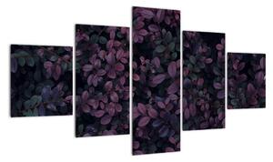 Obraz ciemnoczerwonych liści (125x70 cm)