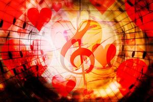 Tapeta miłość do muzyki