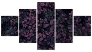 Obraz ciemnoczerwonych liści (125x70 cm)