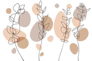 Tapeta szczegóły minimalistycznych roślin