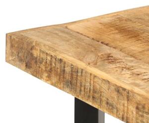 Stolik barowy, 150x70x107 cm, surowe drewno mango