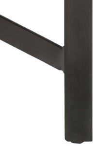 Stolik barowy, 60x60x107 cm, surowe drewno mango