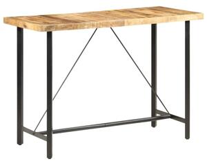 Stolik barowy, 150x70x107 cm, surowe drewno mango
