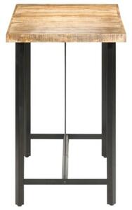 Stolik barowy, 150x70x107 cm, surowe drewno mango